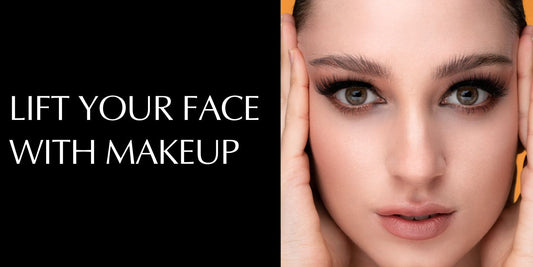 How to lift face with Makeup and magnetic lashes